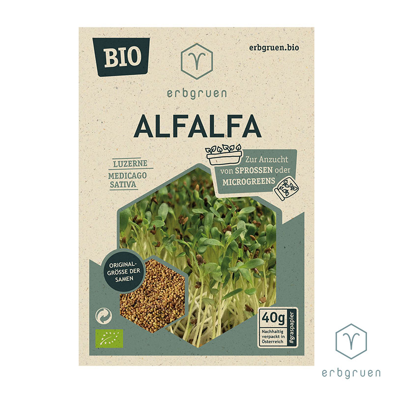 Alfalfa – Bio-Saatgut Tüte