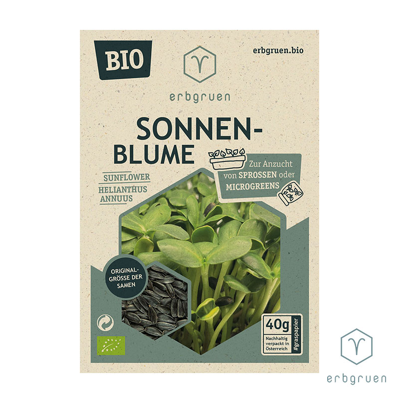 Sonnenblume – Bio-Saatgut Tüte